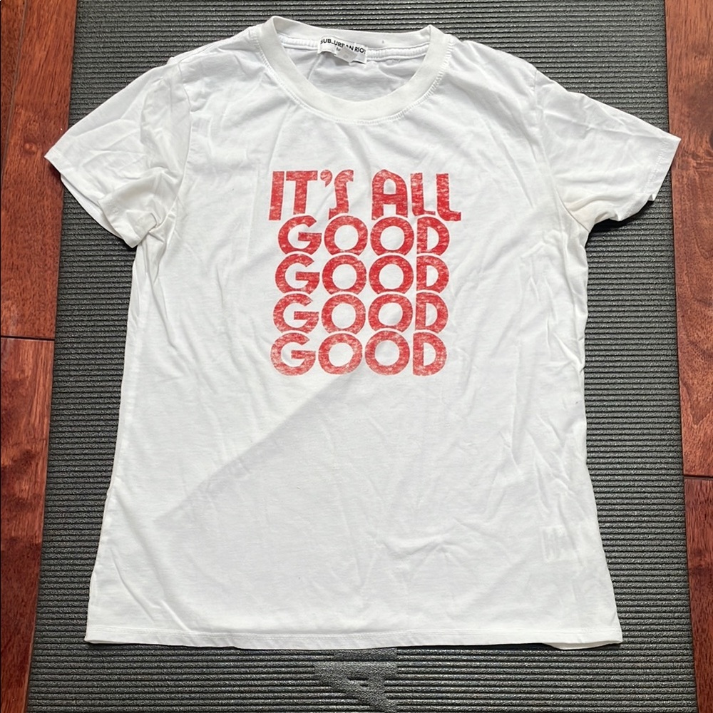 Sub_Urban Riot White Tee with Red Print